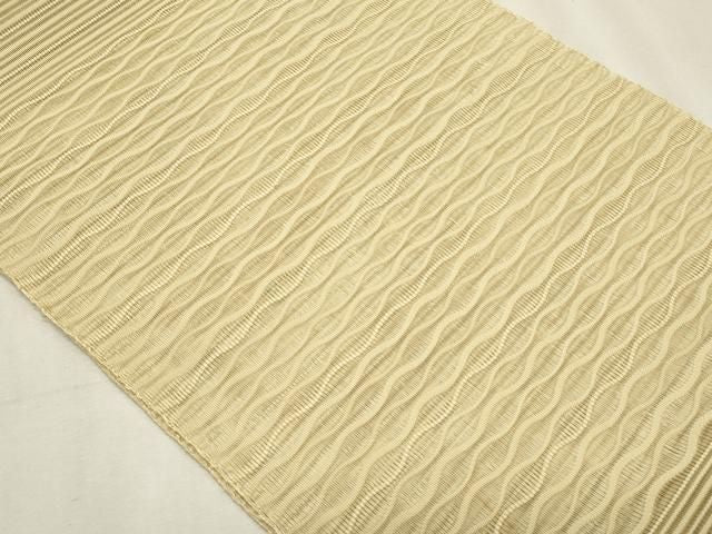平和屋着物*夏物 八寸名古屋帯 絽綴れ よろけ縞 正絹 逸品 CABN6475fb