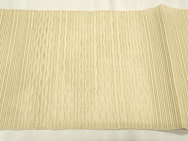 平和屋着物*夏物 八寸名古屋帯 絽綴れ よろけ縞 正絹 逸品 CABN6475fb