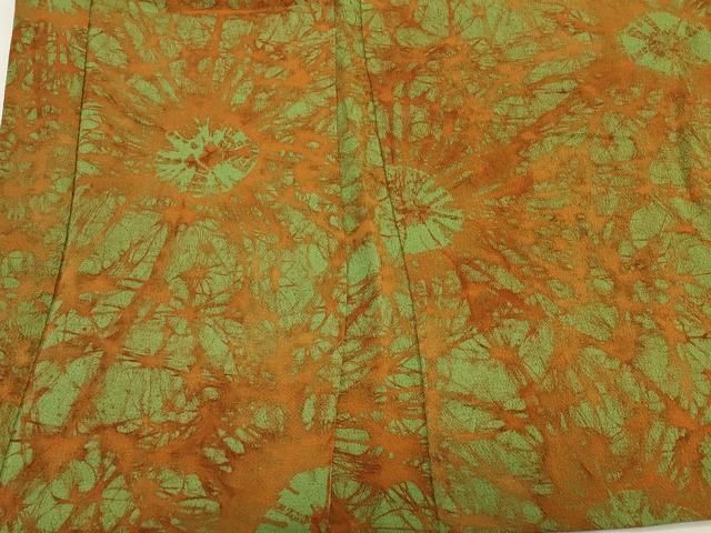 平和屋着物#羽織 ろうけつ染め 霞文 鬼しぼ縮緬 正絹 逸品 CABN6935in