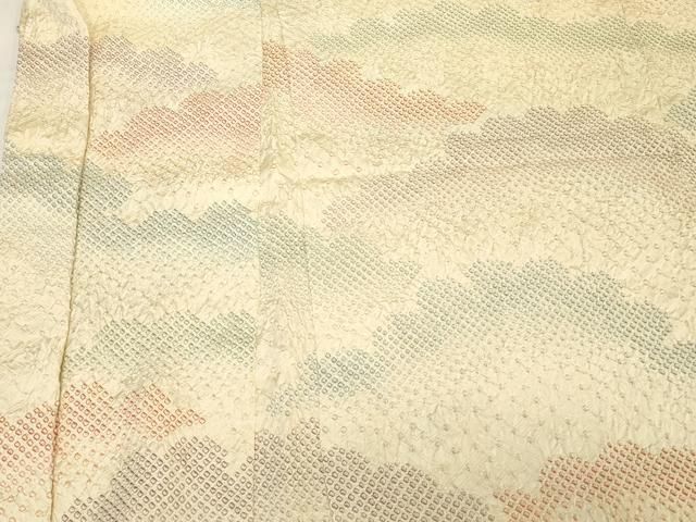 平和屋着物#羽織 総絞り 雲取り文 正絹 逸品 CABN6936in