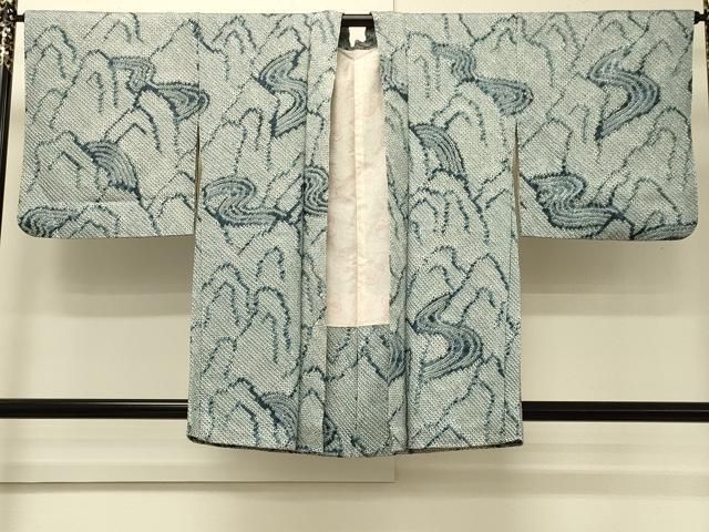 平和屋着物#羽織 総絞り 流水風景文 正絹 逸品 CABN6937in