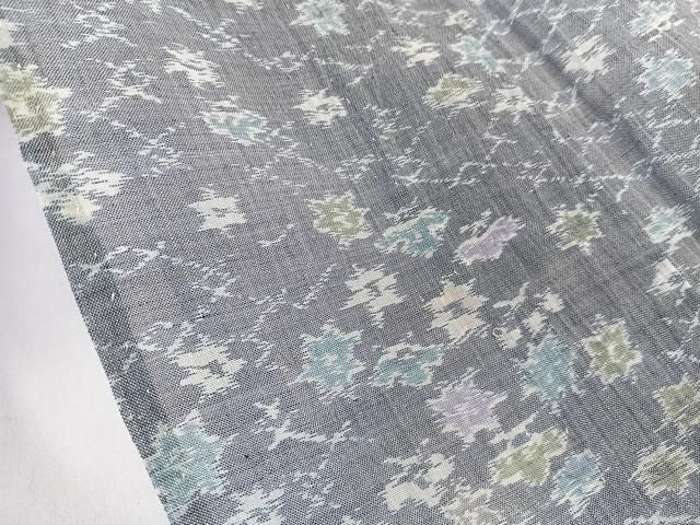平和屋着物*夏物 本場小千谷縮 舞花文 麻 逸品 CABN7034xi