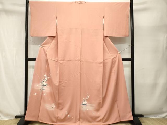 平和屋着物■訪問着 草花文 暈し染め 正絹 逸品 CABN7301ev