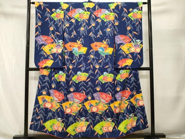 平和屋着物■豪華振袖 地紙重ね枝垂れ花文 正絹 逸品 CABN7303ev