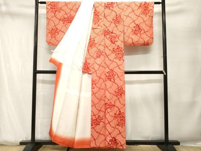 平和屋着物■豪華振袖 総絞り 草花文 正絹 逸品 CABN7344ev