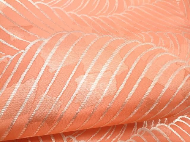 平和屋着物●西陣 川島織物 九寸名古屋帯 流水文 銀糸 正絹 逸品 CABN8041hy