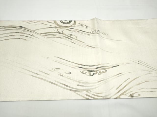 平和屋着物●太鼓柄袋帯 手描き 龍 正絹 逸品 CABN8168hy