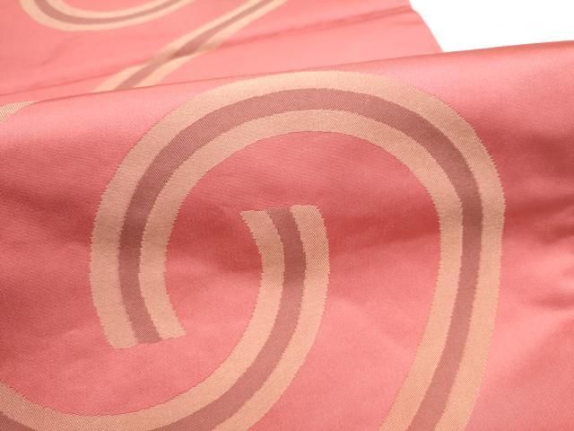 平和屋着物●西陣の名門 加納幸謹製 六通柄袋帯 幾何学文様 正絹 逸品 CABN8190hy