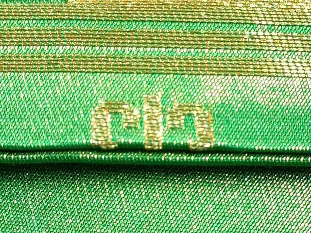 平和屋着物●西陣 川島織物 丸帯 破れ色紙文 金糸 正絹 逸品 CABN8193hy