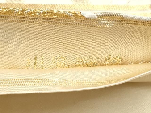 平和屋着物●西陣 川島織物 六通柄 本袋帯 竹 金糸 正絹 逸品 CABN8244hy