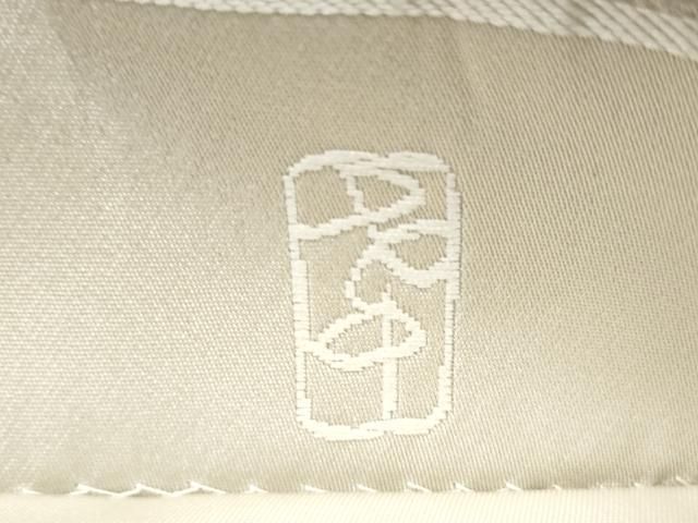 平和屋着物●西陣の名門 加納幸謹製 六通柄袋帯 霞文 銀糸 正絹 逸品 CABN8248hy
