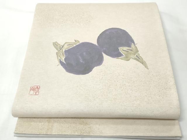 平和屋着物●太鼓柄袋帯 作家物 成物 正絹 逸品 CABN8283hy