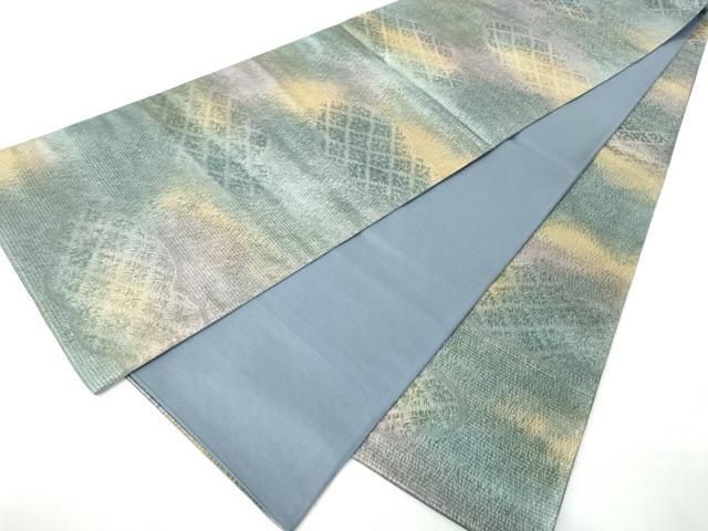 平和屋着物●全通柄袋帯 雲取り文 正絹 逸品 CABN8291hy