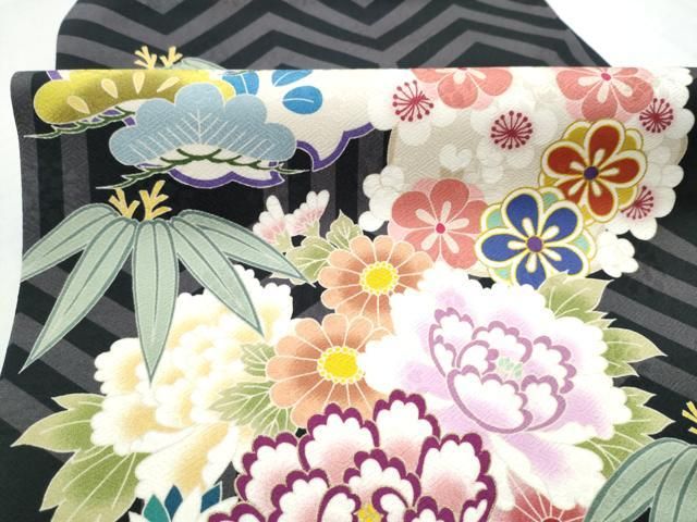 平和屋着物●九寸名古屋帯 雪輪松竹梅 金彩 正絹 逸品 CABN8309hy