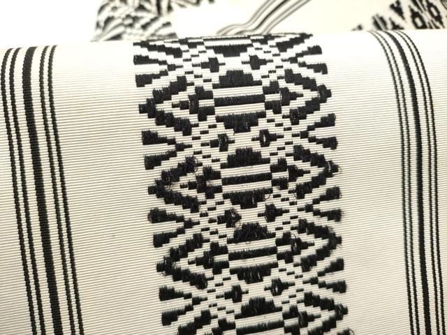 平和屋着物●本場筑前博多織 全通柄 九寸名古屋帯 献上 正絹 逸品 CABN8318hy