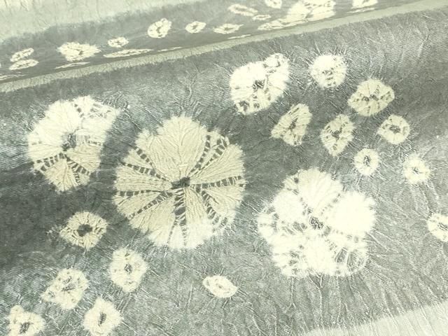 平和屋着物●六通柄袋帯 絞り 横段花文 正絹 逸品 CABN8680rv