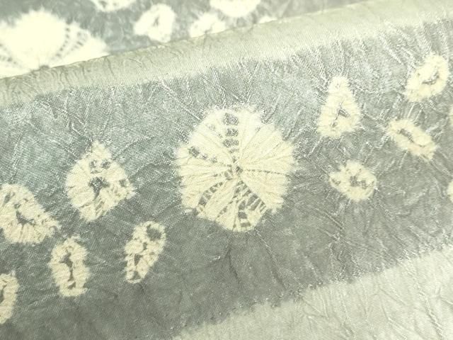 平和屋着物●六通柄袋帯 絞り 横段花文 正絹 逸品 CABN8680rv
