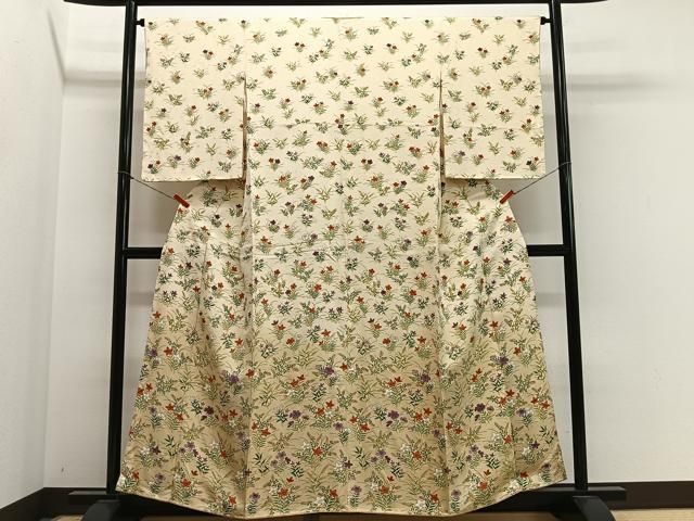 平和屋着物■訪問着 草花文 暈し染め 高島屋扱い 正絹 逸品 未使用 CABN9238ua