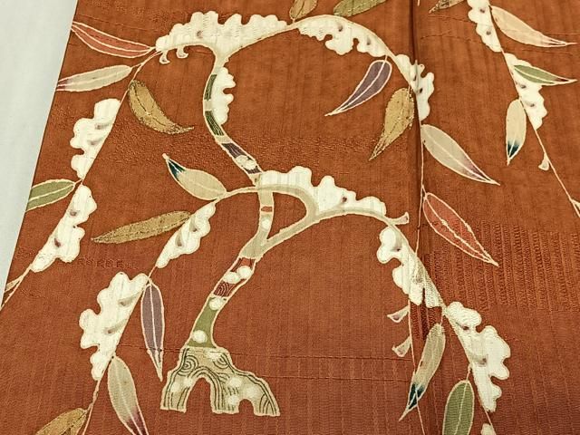 平和屋着物●訪問着 作家物 草木文 金彩 正絹 逸品 CABN9273ua
