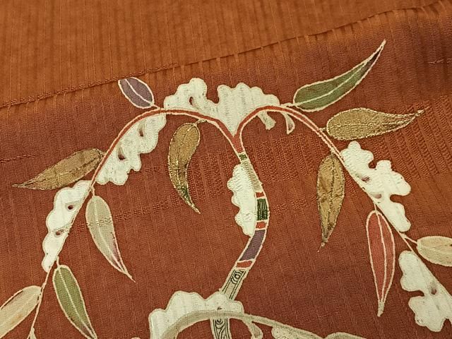 平和屋着物●訪問着 作家物 草木文 金彩 正絹 逸品 CABN9273ua