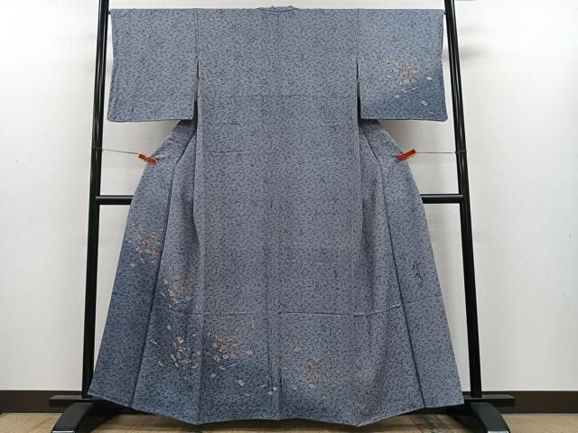 平和屋着物●訪問着 江戸小紋 作家物 宝尽くし 暈し染め 正絹 逸品 CABN9340ua