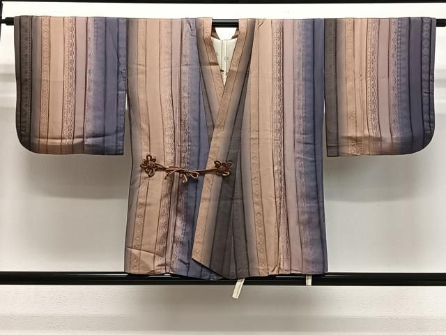 平和屋着物#道中着 間道 暈し染め 正絹 逸品 CABN9405ua