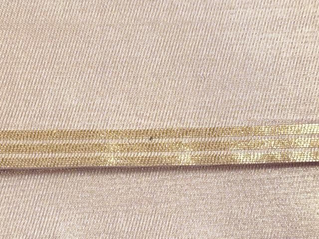 平和屋着物●西陣 川島織物 丸帯 紅藤色 金通し地 正絹 逸品 CABN9637dy