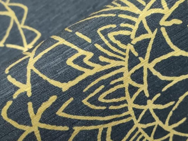 平和屋着物●両面 半幅帯 花丸文 正絹 逸品 CABN9783dy