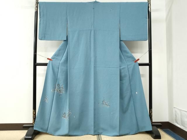 平和屋着物●訪問着 作家物 草花文 正絹 逸品 CABO0005yc