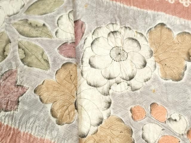 平和屋着物●訪問着 総絞り 辻が花 ロング丈 正絹 逸品 CABO0022yc