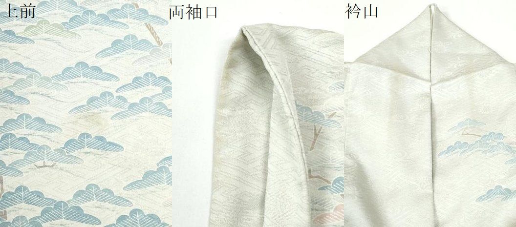 平和屋着物●訪問着 友禅 松 正絹 逸品 CABO0039yc