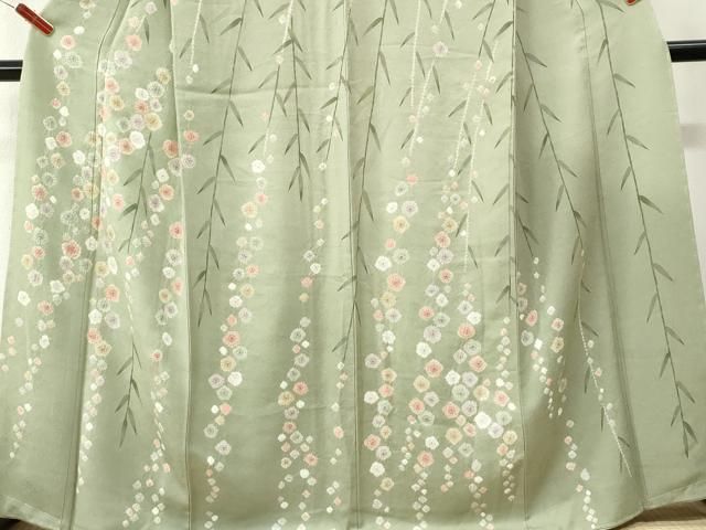 平和屋着物●訪問着 絞り 舞花文 やまと誂製 正絹 逸品 未使用 CABO0068yc