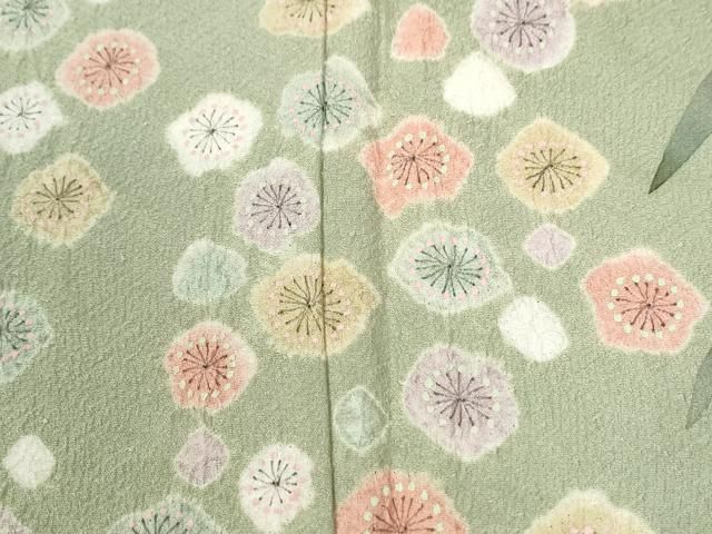平和屋着物●訪問着 絞り 舞花文 やまと誂製 正絹 逸品 未使用 CABO0068yc