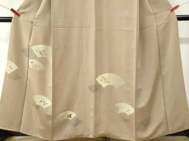 平和屋着物●訪問着 刺繍 地紙吉祥花唐草文 正絹 逸品 CABO0096yc