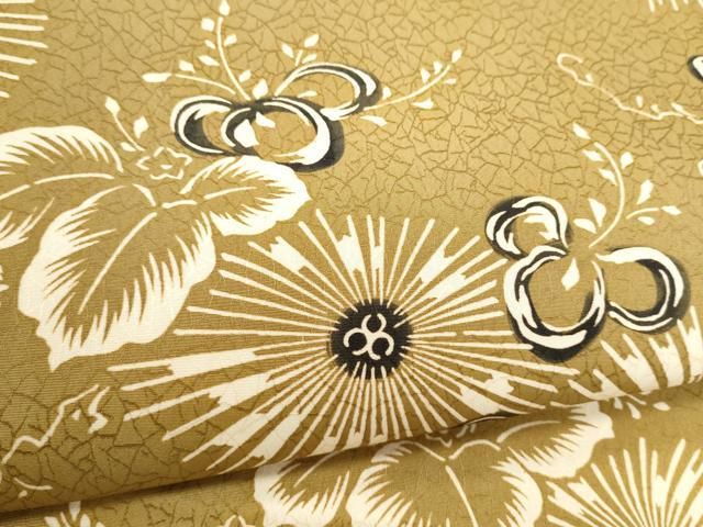 平和屋着物●竺仙監製 全通柄 九寸名古屋帯 草花文 正絹 逸品 CABO1605hy