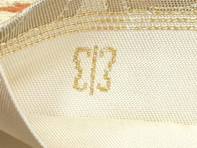 平和屋着物●西陣 川島織物 六通柄 本袋帯 エ霞七宝花文 金糸 正絹 逸品 CABO1644hy