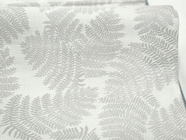 平和屋着物●両面 全通柄袋帯 紬地 舞葉文 正絹 逸品 CABO1646hy