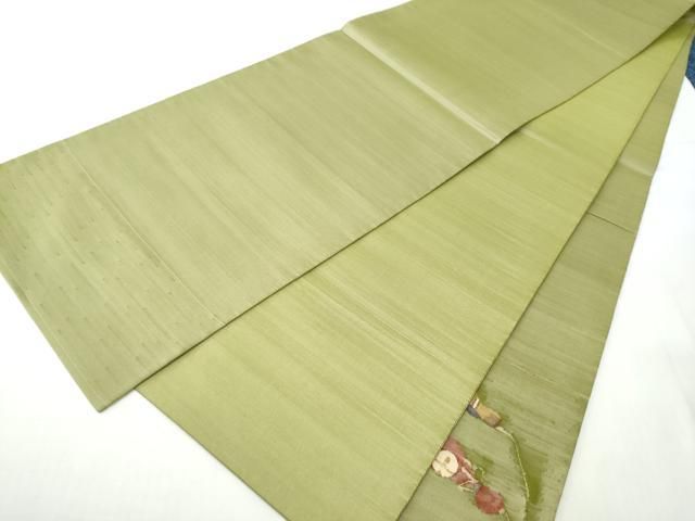 平和屋着物●太鼓柄袋帯 すくい織 瓢箪 正絹 逸品 未使用 CABO1685hy