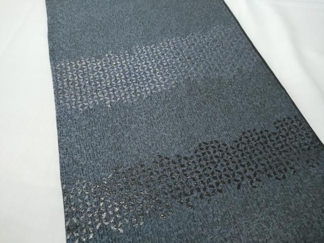 平和屋着物●両面 六通柄袋帯 流水千鳥文 金糸 正絹 逸品 CABO1687hy