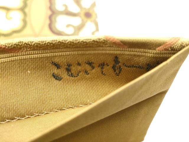 平和屋着物●こむさでもーど・COMME CA DU MODE 六通柄袋帯 唐織 七宝花文 正絹 逸品 CABO1723hy