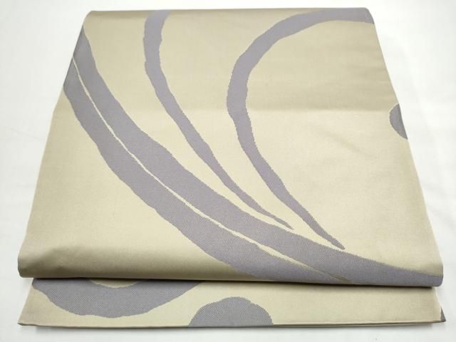 平和屋着物●世界的人形師 辻村寿三郎 ジュサブロー 六通柄袋帯 唐草文 正絹 逸品 CABO1726hy