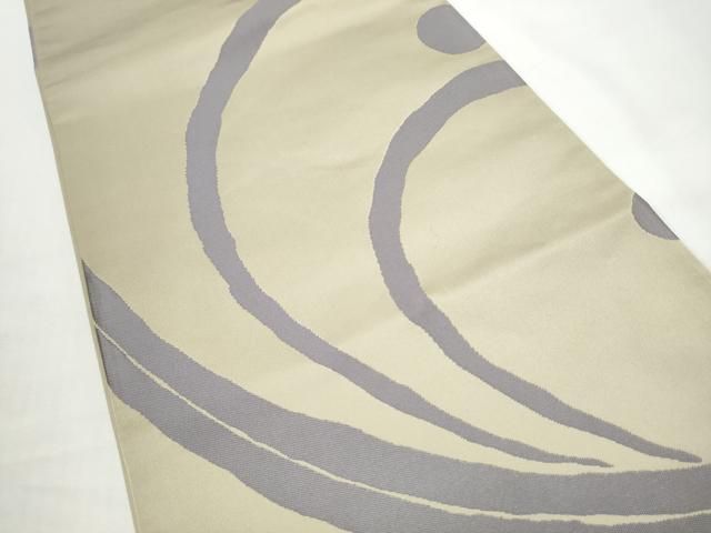 平和屋着物●世界的人形師 辻村寿三郎 ジュサブロー 六通柄袋帯 唐草文 正絹 逸品 CABO1726hy