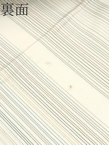 平和屋着物●両面 全通柄袋帯 縞 正絹 逸品 CABO1737hy