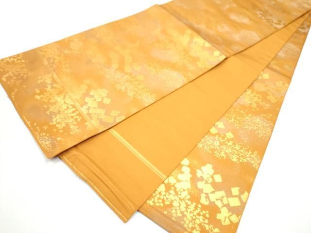 平和屋着物●織物一筋名門 織悦 全通柄 本袋帯 箔散らし文 金糸 正絹 逸品 CABO1738hy