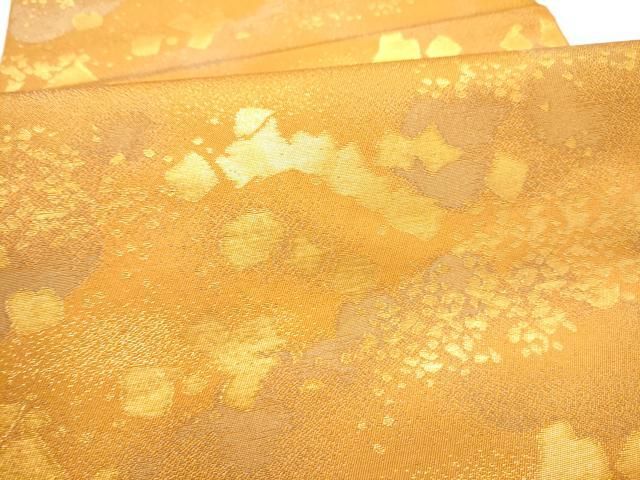 平和屋着物●織物一筋名門 織悦 全通柄 本袋帯 箔散らし文 金糸 正絹 逸品 CABO1738hy