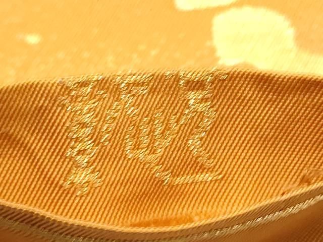 平和屋着物●織物一筋名門 織悦 全通柄 本袋帯 箔散らし文 金糸 正絹 逸品 CABO1738hy
