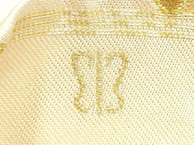 平和屋着物●西陣 川島織物 六通柄 本袋帯 扇面絵巻草花文 金銀糸 正絹 逸品 CABO1744hy