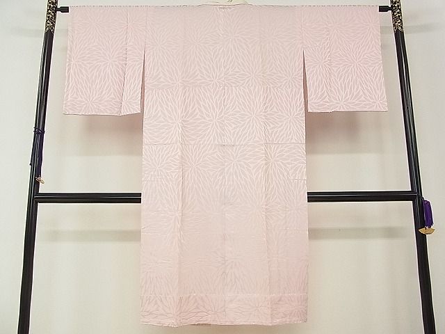 平和屋着物■上質な長襦袢 無双仕立て 菊地紋 逸品 cf4611