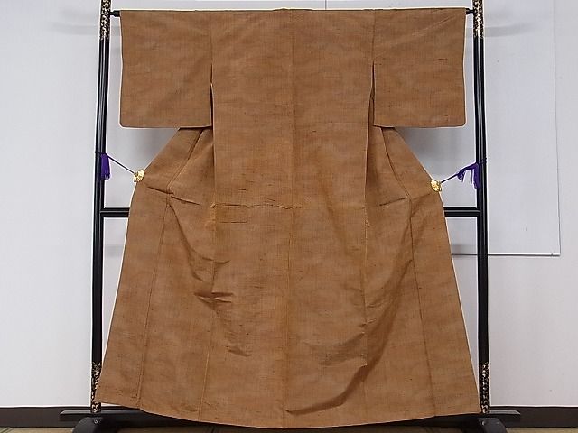 平和屋着物■上質な紬 霞文 逸品 ch2619