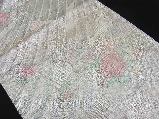 平和屋着物■六通柄袋帯 花鳥文 金銀彩 逸品 n-ck1041